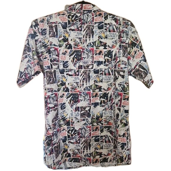 Columbia PFG Star Wars Fishing Shirt Men's White Cantina II Tamiami UPF Size XL - Picture 2 of 7